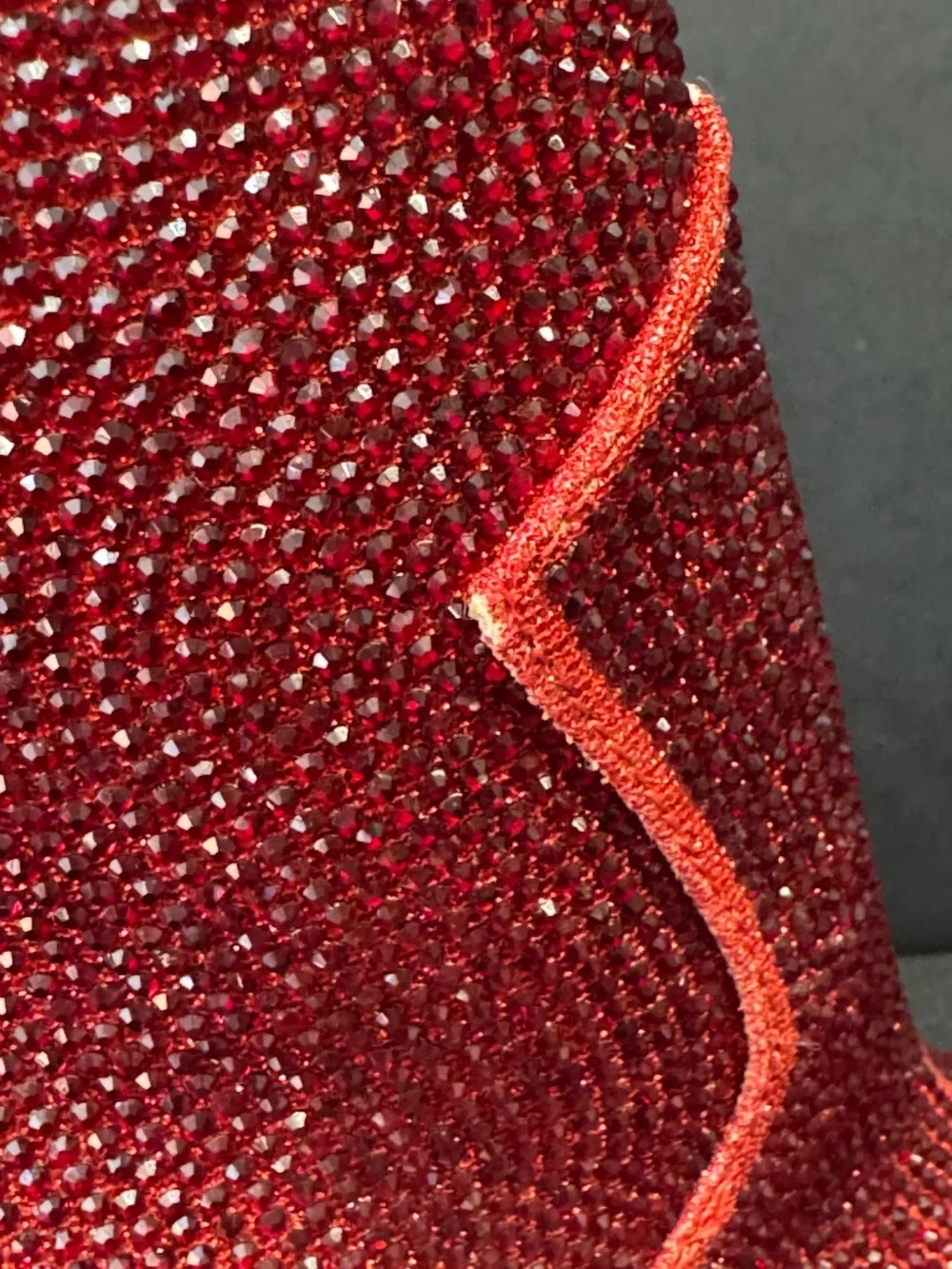 NWOB NEW Red Rhinestone Western Ankle Boots Pointed Toe Cowboy Sparkle Size 6
